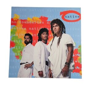 Native No Boundaries Vintage 1989 Promo Flat Album Poster 12x12 Double Sided‎